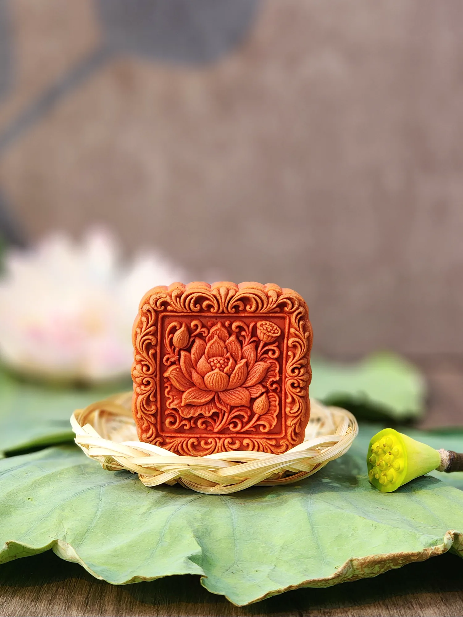 Bánh Trung Thu Sầu Riêng Lưu Sa Hạnh Nhân