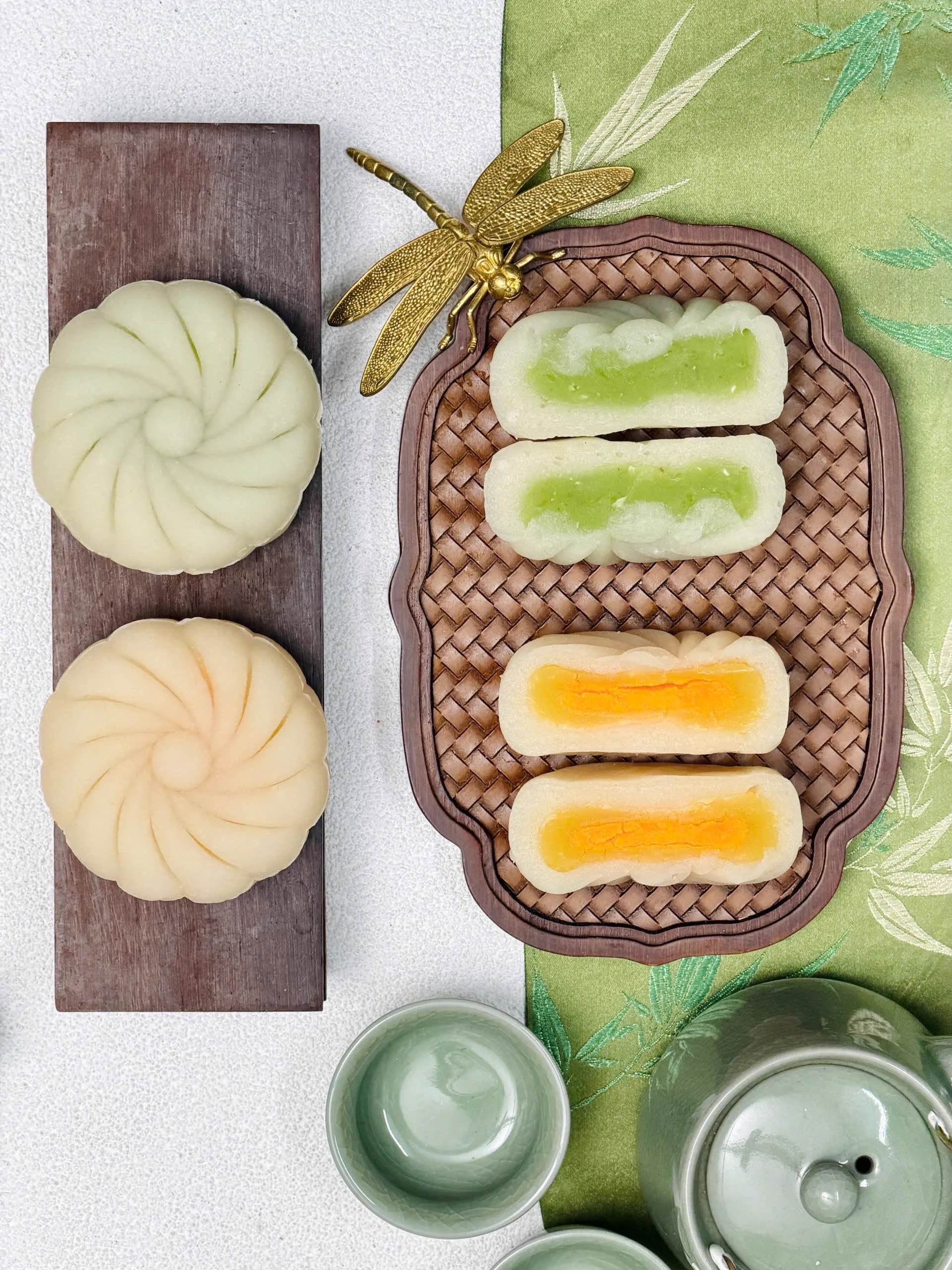 Bánh dẻo dùng cùng bộ ấm trà